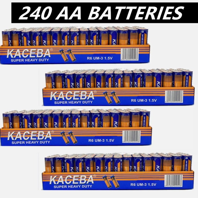 

240 Aa Batteries 1.5v. Wholesale Lot For Low Draining Devices, Clocks, Lamps, Remotes