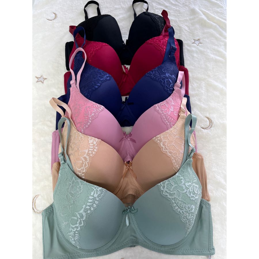 

07 6pack Of Color 3roe Button Bras B Cup And C Cup And And Dd Cup