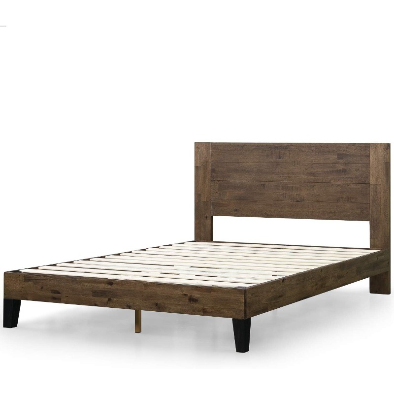 Platform Bed Frame Headboard Mattress Foundation Wood Slat Temu