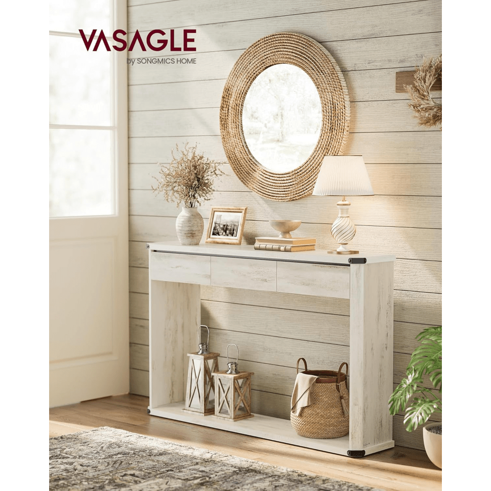 TEMU Vasagle Console Table With Storage, 47.2 Inches Sofa Table Entryway Table, Sofa Table, Behind Couch Table, Narrow Console Table, 2-tier Console Tables For Entryway, Living Room, Bedroom