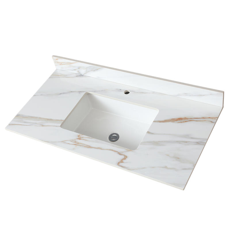 Marble Vanity Top Bathroom Vanity Top Undermount Rectangular Temu