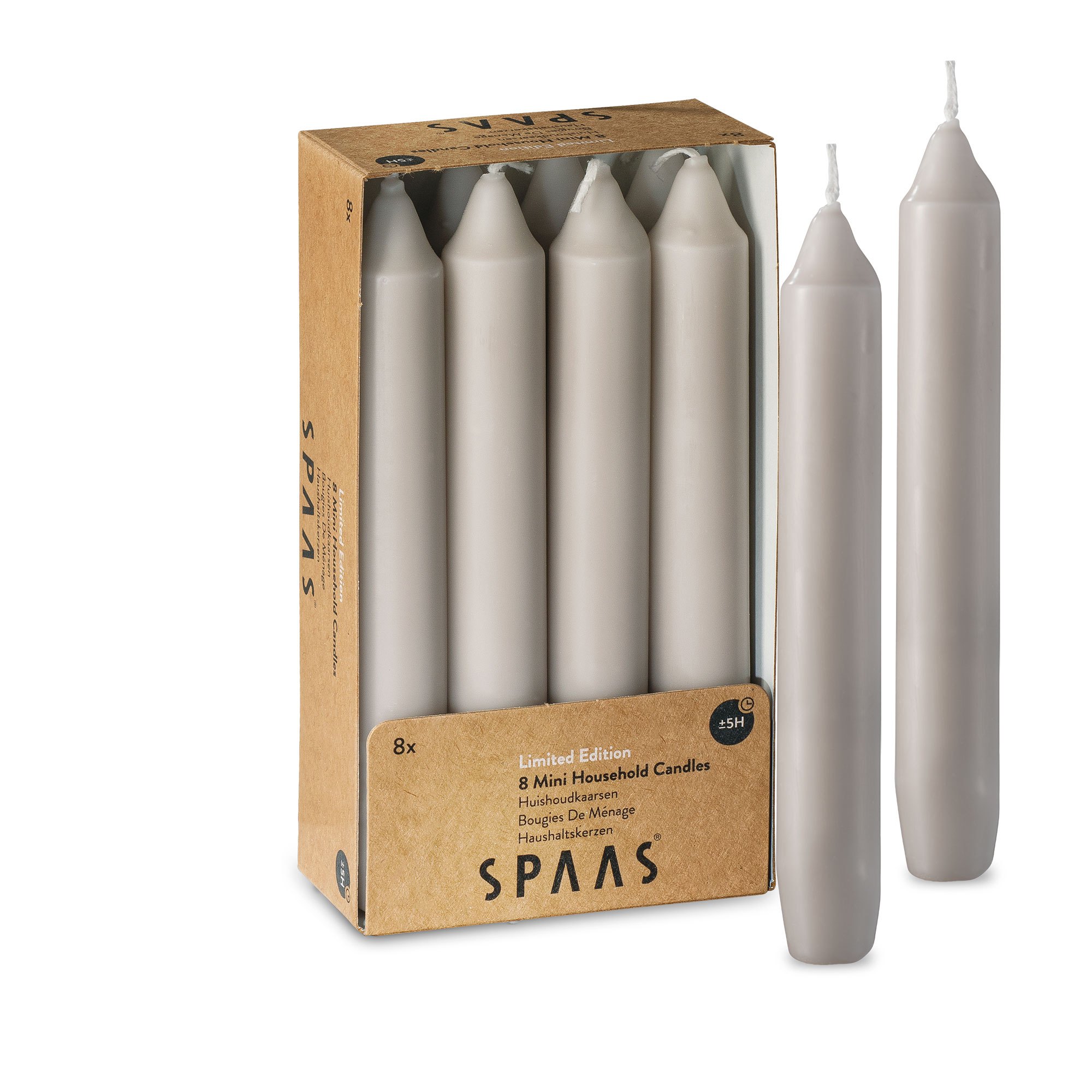 TEMU 6" Unscented Straight Candlesticks - Ivory, Beige, Pink, And Black Candles For Halloween, Christmas, Wedding And Home Decoration - Pack Of 8