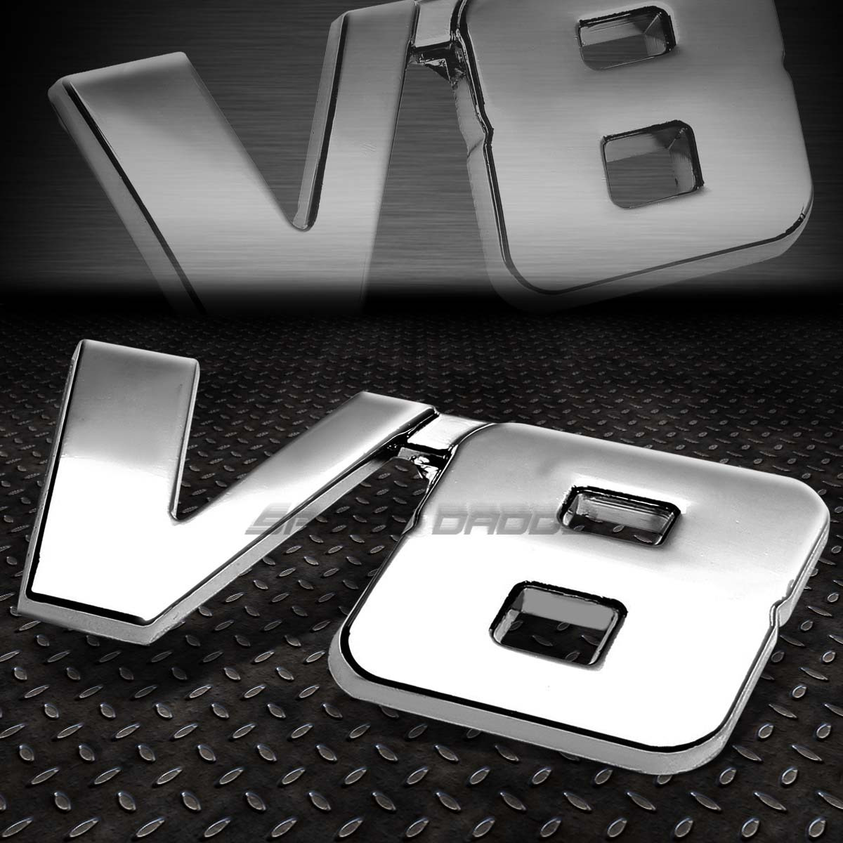 TEMU Metal Decal V6 / V8 Fender Car