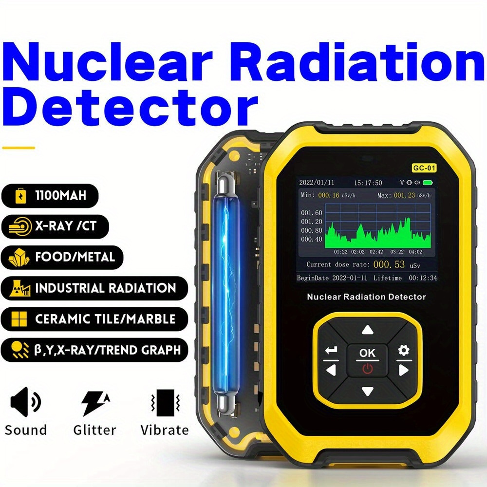 

Counter Nuclear Radiation Detector, Portable Handheld Nuclear Radiation Detector With Lcd Display