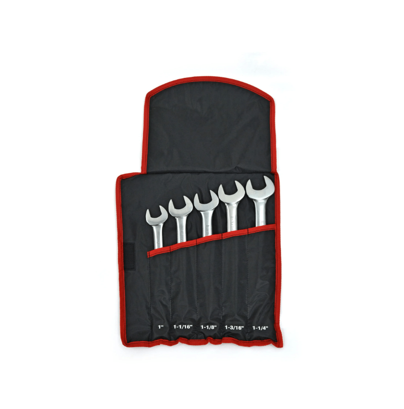 5piece Jumbo Combination Wrench Set Sizes 1", 11/16", 11/8", 13/16