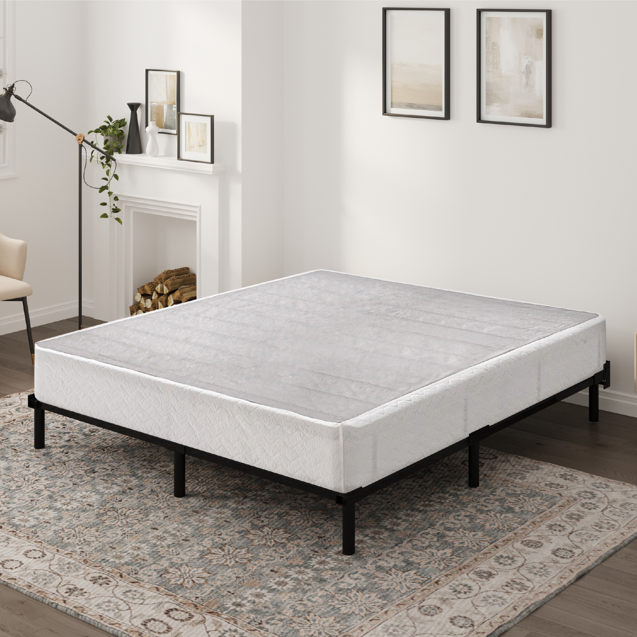 TEMU 9 Inch Metal Spring , Mattress Foundation, Strong Metal Frame, Easy , Twin/twin Xl/full/queen/king/