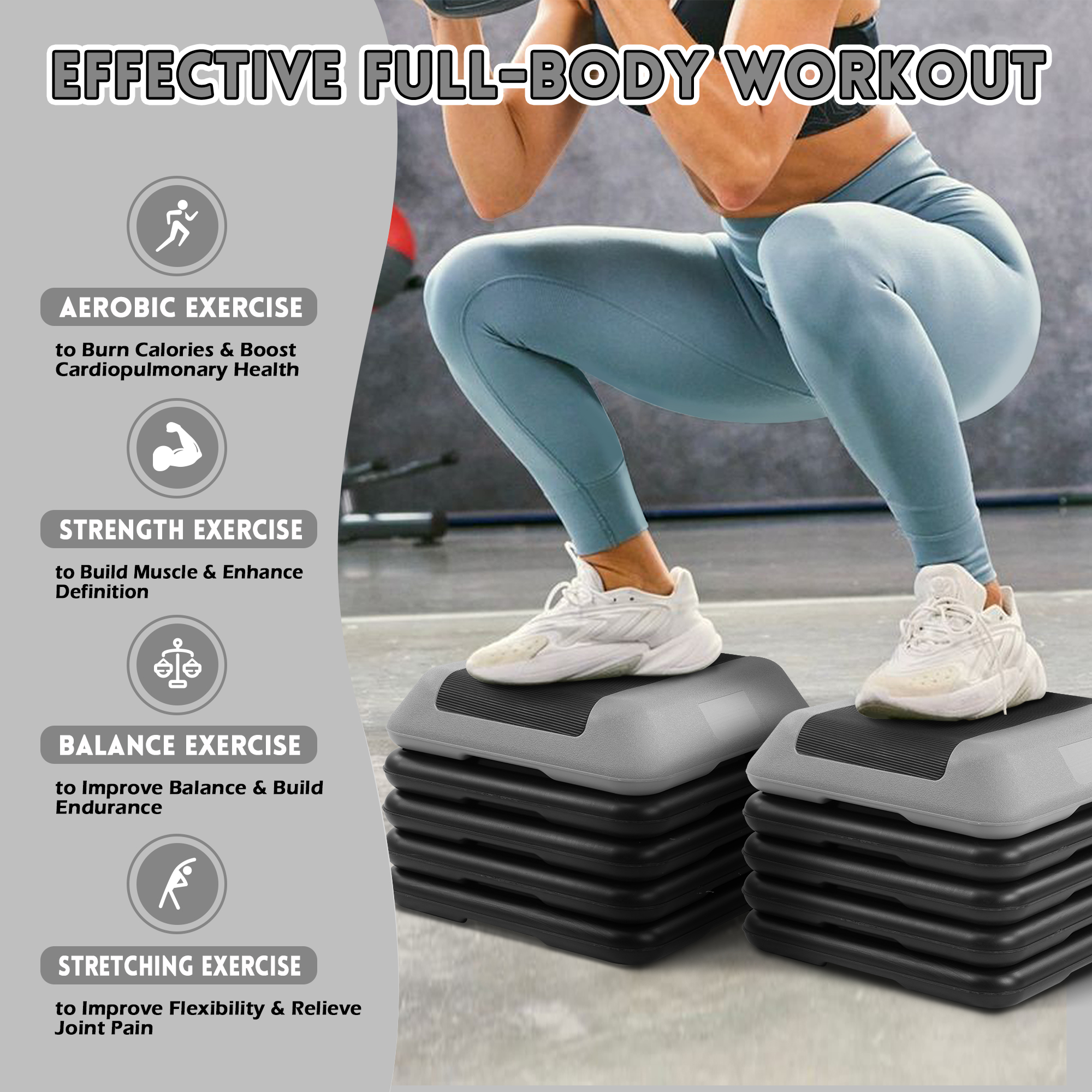 16 x16 adjustable high step aerobic platform Temu - Main Image