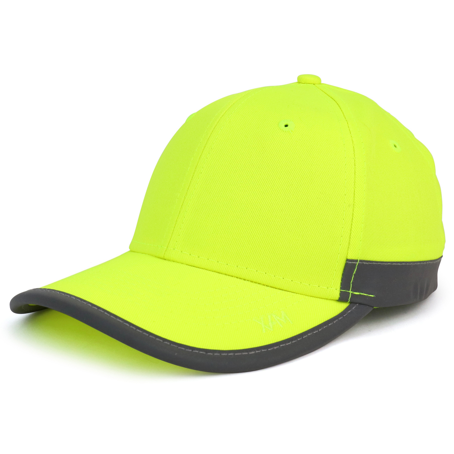 High Visibility Reflective Trim Safety Baseball Cap
