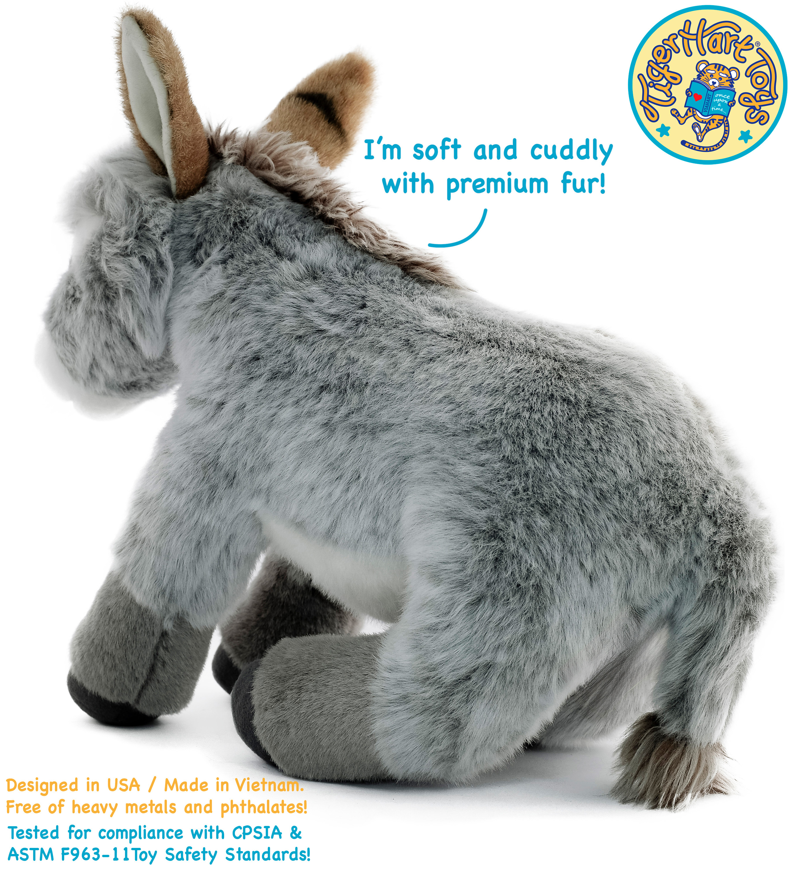 Darlene The Donkey - 15 Inch Stuffed Animal Plush