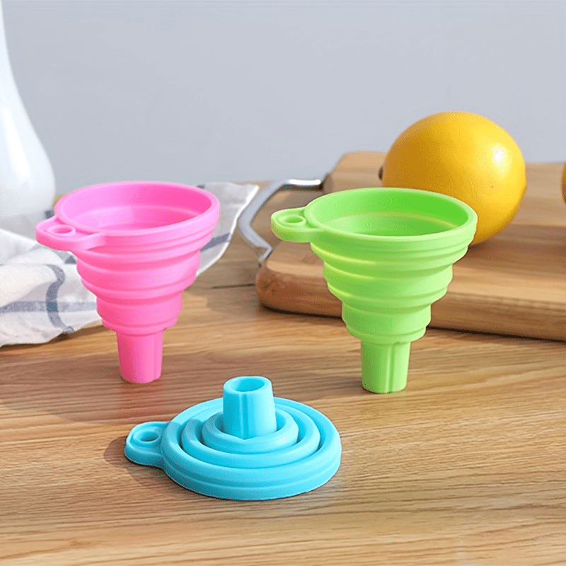 

1pcs Silicone - Mini, Foldable Kitchen Utensils For Water, Liquid & Oil - Essential Apartment & College Dorm Gadgets-perfect As A Gift For