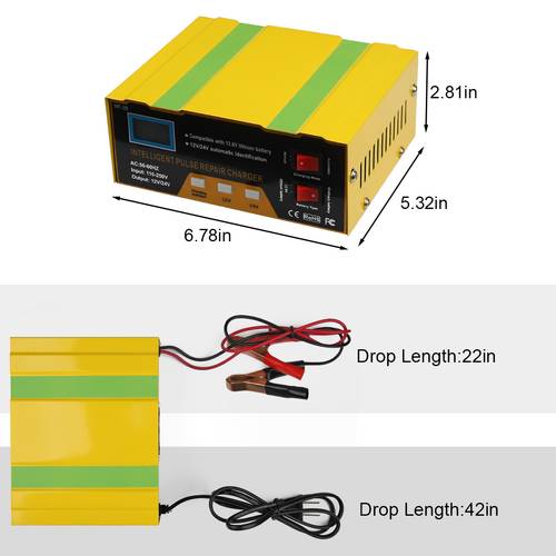 car battery charger heavy duty 12v 24v 180w 10a smart automatic intelligent repair