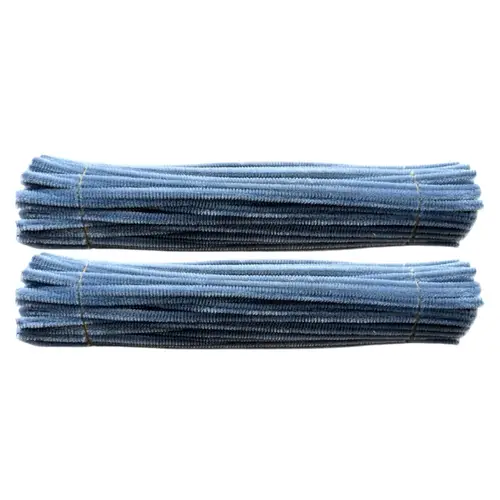 200pcs grey pipe cleaners for crafts craft supplies chenille stems for art craft christmas diy projects 12inch 6mm