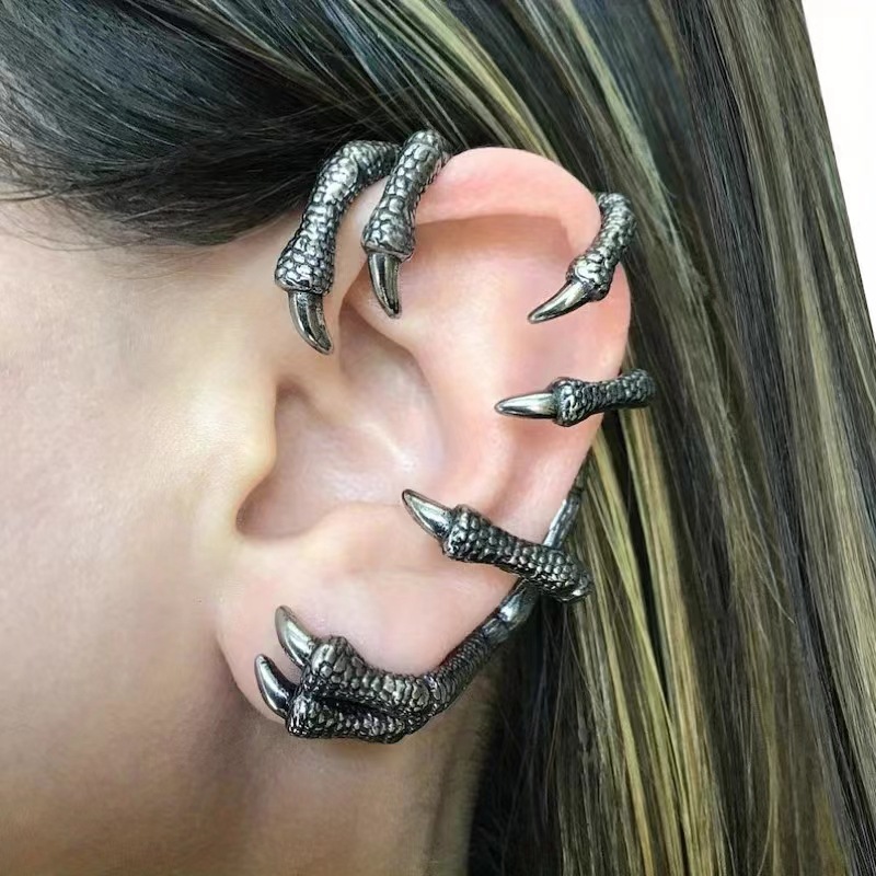 

European And American Popular Dark Punk Style Halloween Party Jewelry Gifts Claws Ear Clip Comfortable And To Wear