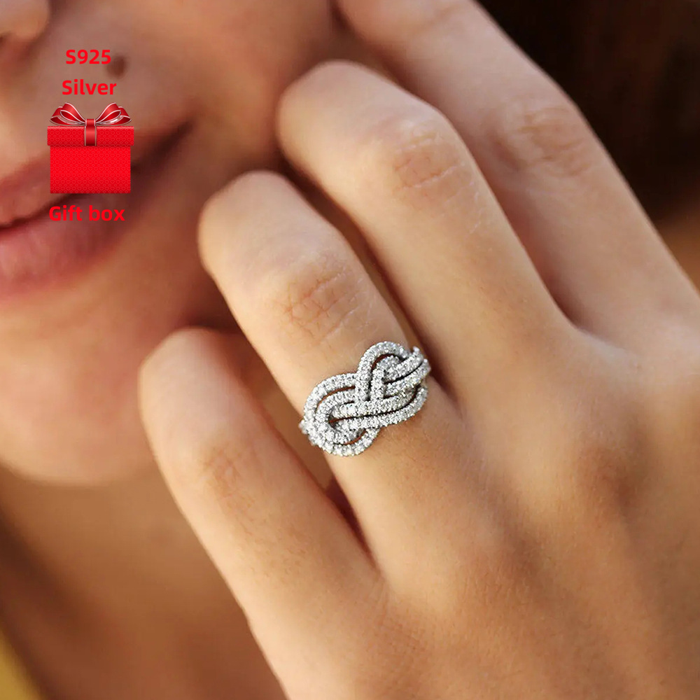 

A S925 Silver Ring, Women's Ring, Minimalist , Elegant And , Fashionable And Classic, High-end Design, Gift , Suitable For , Christmas Gift, Birthday Gift, Holiday Gift