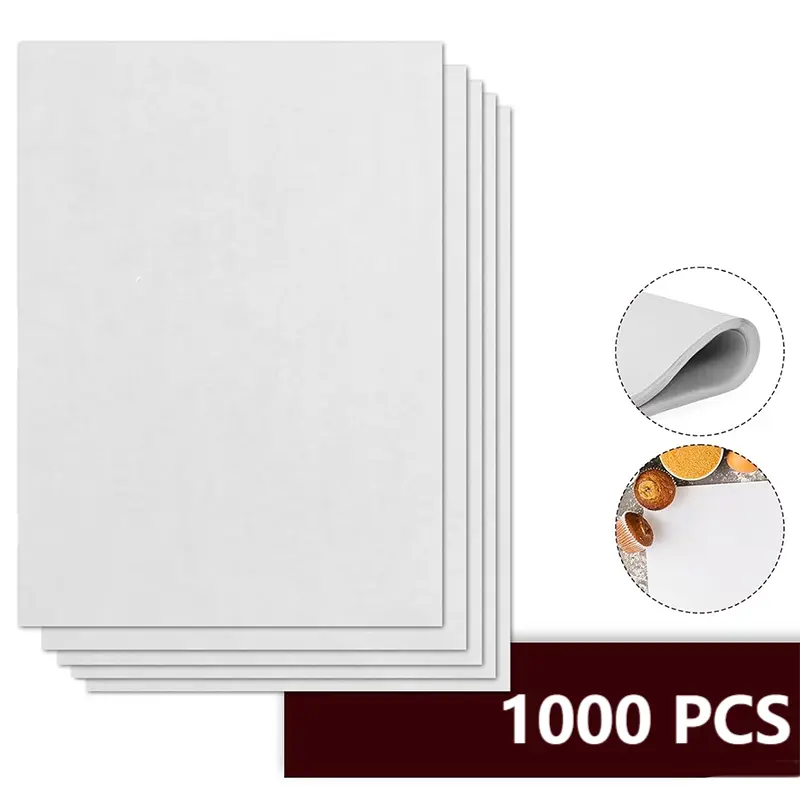 1000pcs parchment paper baking sheets 16 24 inches non stick oil waterproof baking liners for baking cooking grilling frying Product details 3