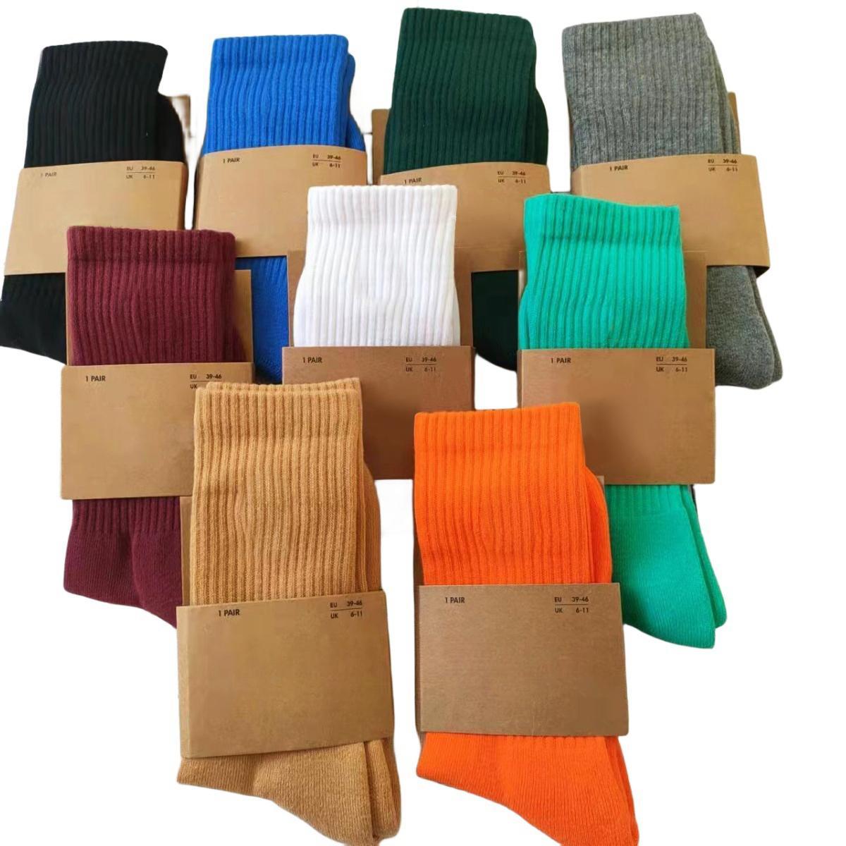 

5 Pairs Crew Socks Fall And Winter Sports Casual Soft And Comfortable Mid-tube Socks