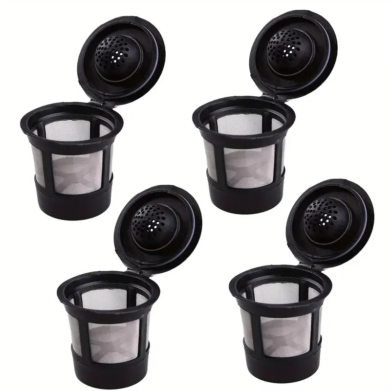 

Reusable Coffee Filter For Coffee Makers 4 Pack Black Compatible Easy To Clean