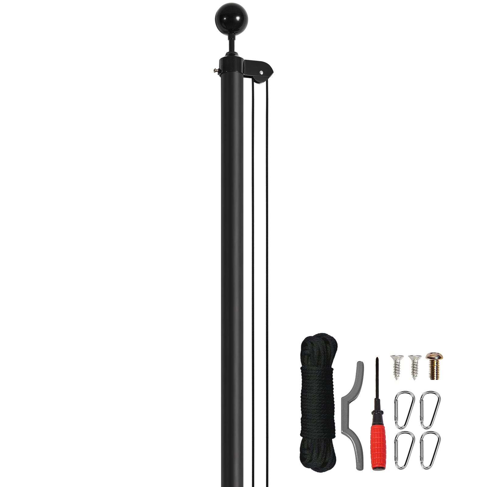 TEMU Vevor 30ft Detachable Flagpole Kit Heavy Duty Aluminum Flag Pole