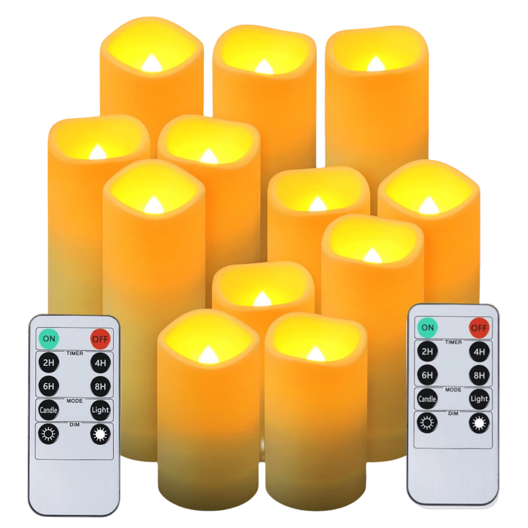 

Led Candle Light, 24\12pcs Flameless Led Remote Control Candles,control Lights, Suitable For , Christmas, Wedding, Party, Birthday Decoration