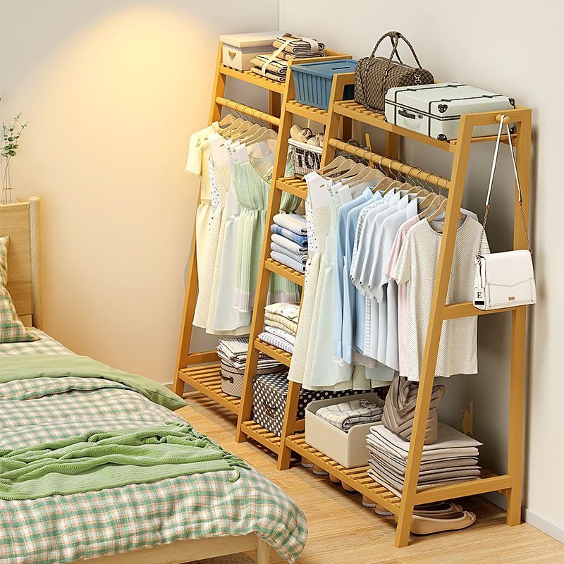 A multi capacity storage rack with brown and brown options, equipped with 5 side storage racks. A hat rack with shelves and bags is suitable for home storage, and a side hat hook is suitable for bedroom and hat room storage Specifications: with bag or without bag