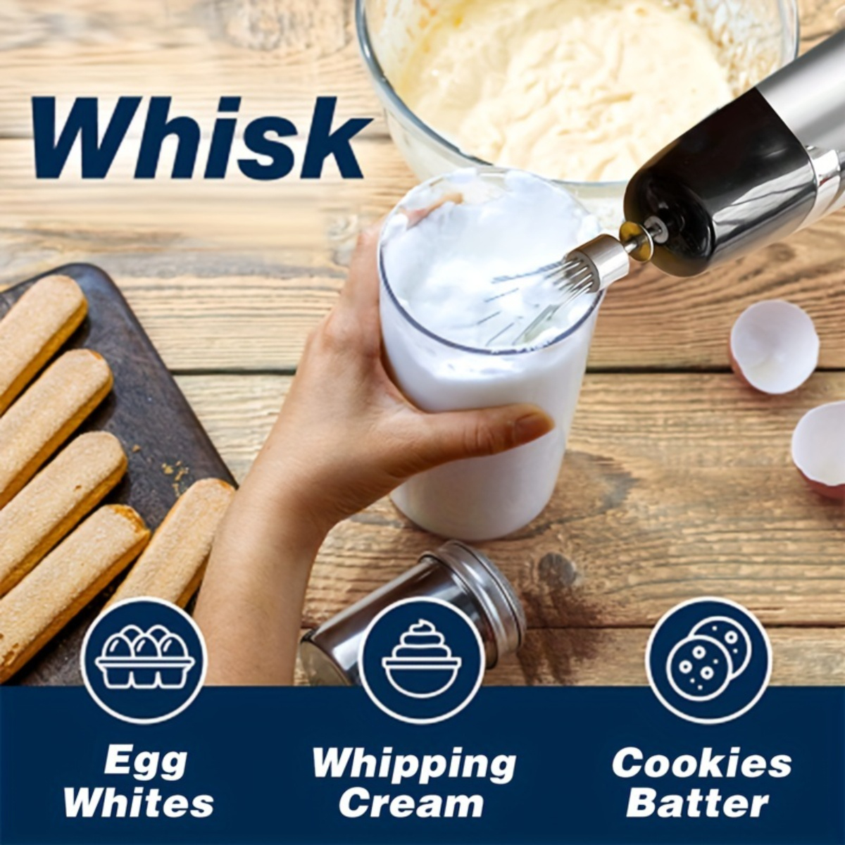 blender 800w 5 in 1 hand blender with whisk frother chopper mixing cup stainless steel stick mixer for smoothies soup Product details 3