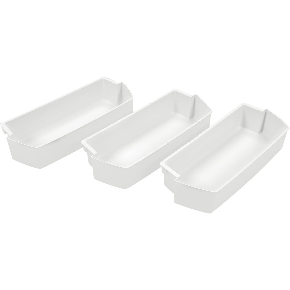 

2187172 Wp2187172 Refrigerator Door Shelf Compatible With Whirlpool Kitchenaid Refrigerator Door Bin Lightweight White Ps986890 Ap3853103 Ps328468 Replacement Only 3pcs