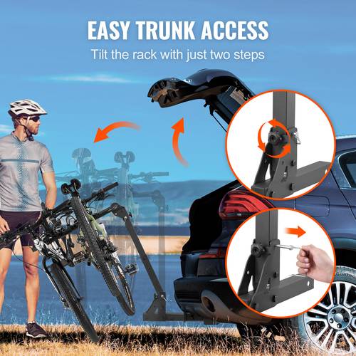 hitch mount bike rack carrier rack 150 lbs capacity bike rack hitch for 2 inch receiver titling and folding bike carrier with no wobble u and strap for car suv truck rv
