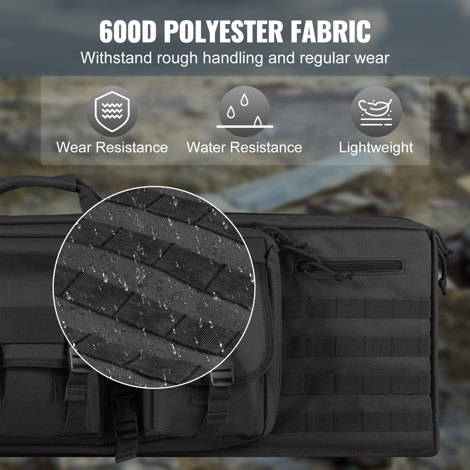 Durable Material of VEVOR Tactical Gun Bag