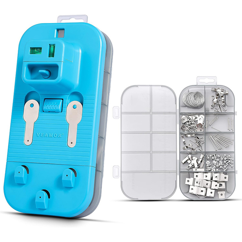 TEMU Picture Hanging Kit - With Calibration And To Perfect -hardware Case +105 Pcs Hanging Hardware-zero Measurement With Tool Kit