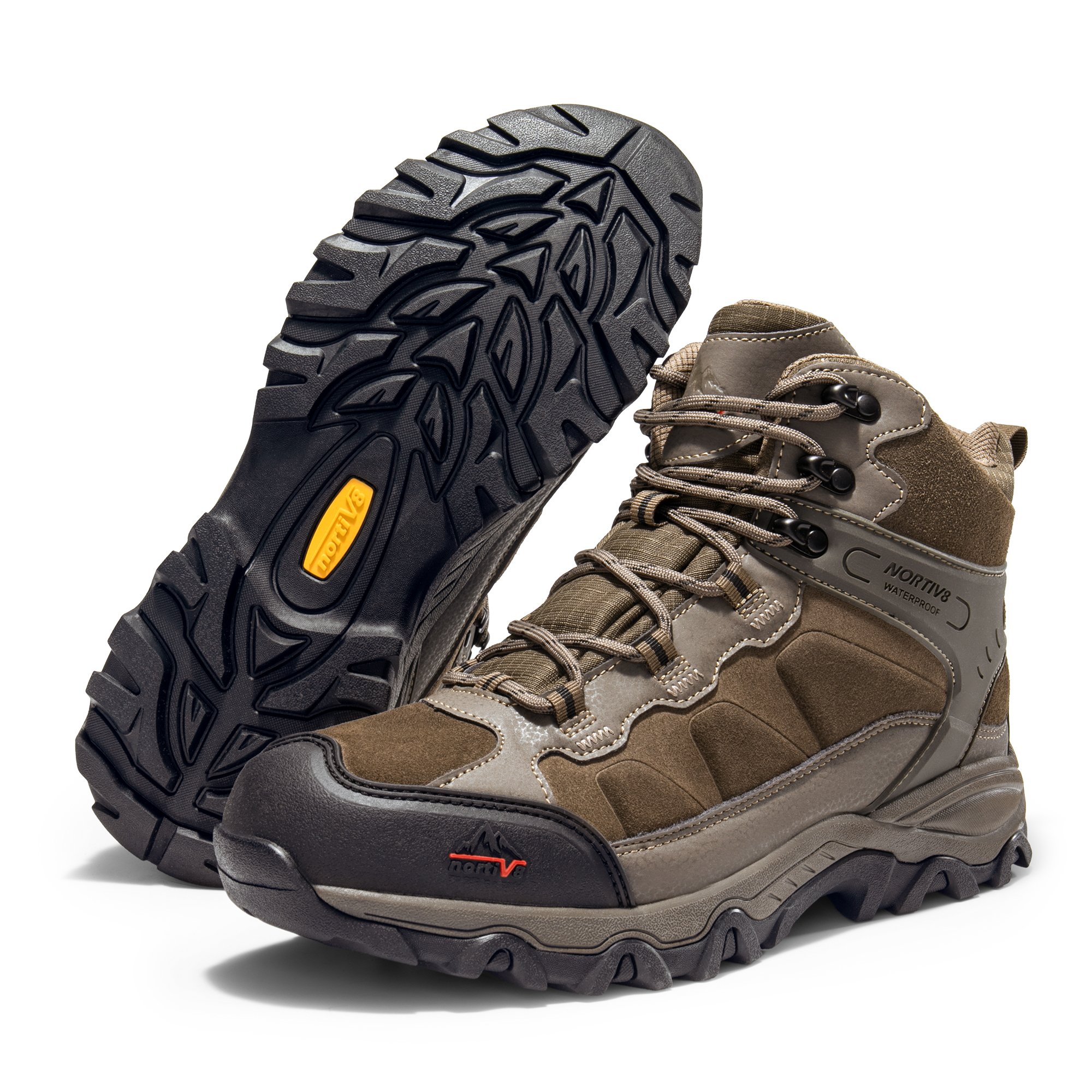 Boots Review NORTIV Men's Waterproof Hiking Shoes Leather Low