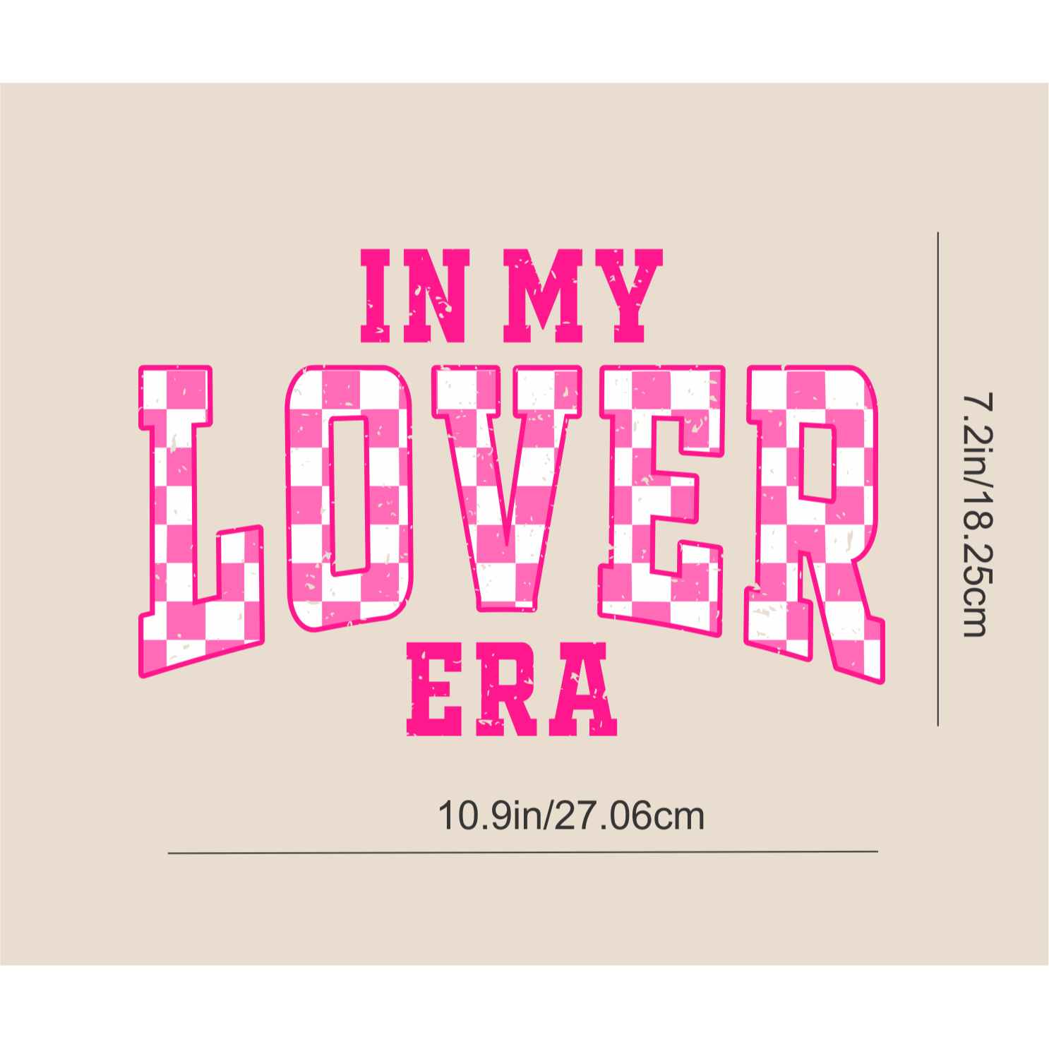 

In My Lover Era Dtf Transfers Iron On Stickers, Dtf Heat Press Decals For Diy T-shirts, Masks, Jeans, And Backpacks - Washable Plastic Adhesive Patches