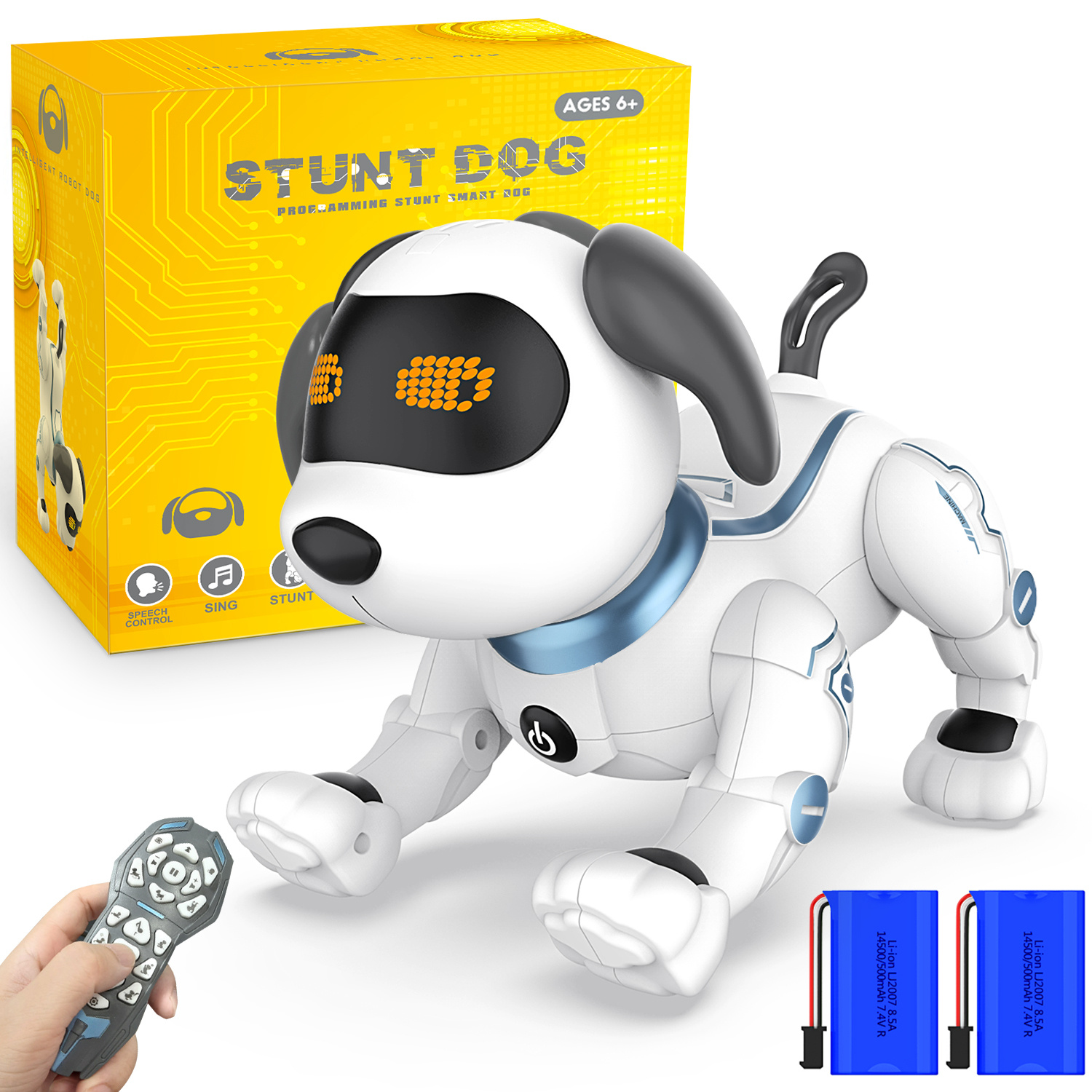 

Robot Dog Toy For Kids, Remote Control Robot Toy Dog And Programmable Toy Robot, Smart Dancing Walking Rc Robot Puppy, Interactive Voice Control Toys, Electronic Pets Gift For Kids Boys Girls