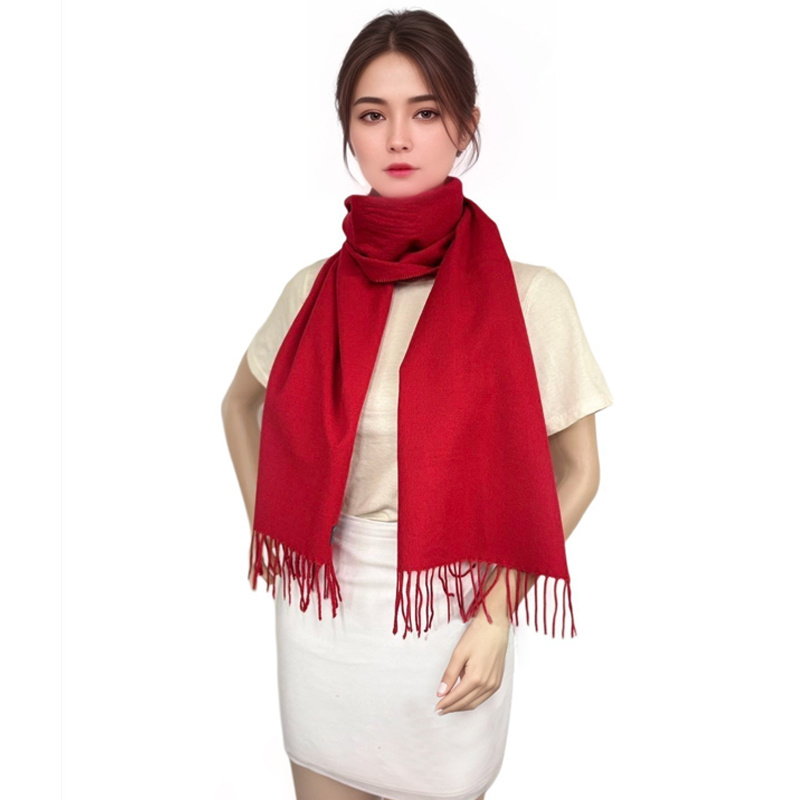 

Cashmere Scarf - With Stylish Fringes, Any Season