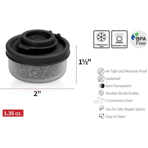 salt and pepper shakers set of 2 mini moisture proof airtight dispensers with covers portable spice set for kitchen lunch boxes camping picnic travel and outdoors