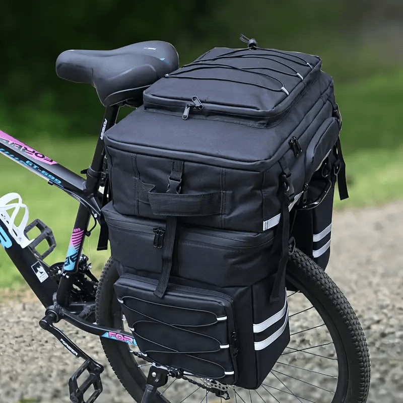 

Bike Rack Carrier Bag,large Capacity Bags Bike,bike Bag 3 In 3 Bicycle Bags, Commuting, Camping And Outdoor,with Rain Cover