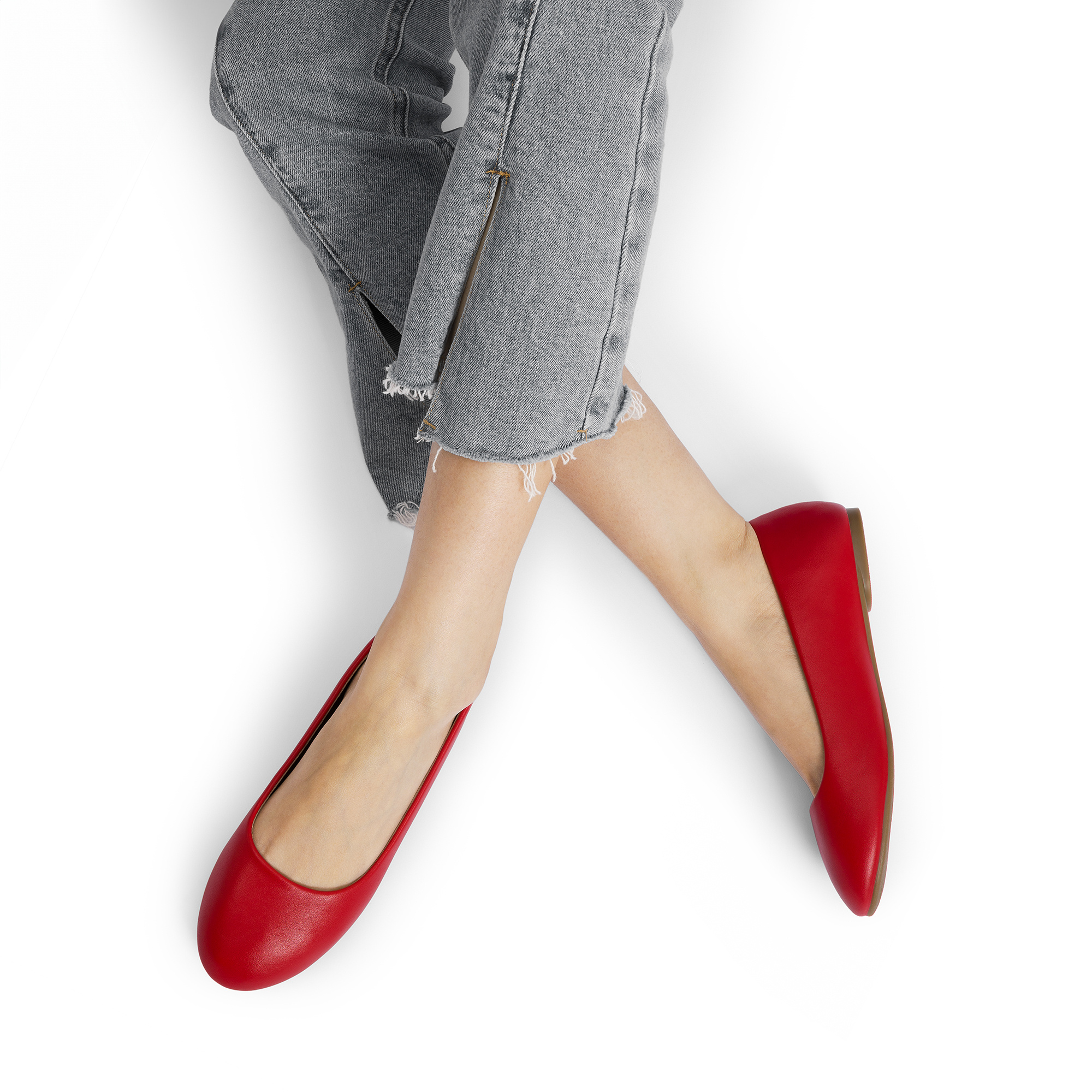 Womens Sole Simple Ballerina Walking Flats Shoes Stylish