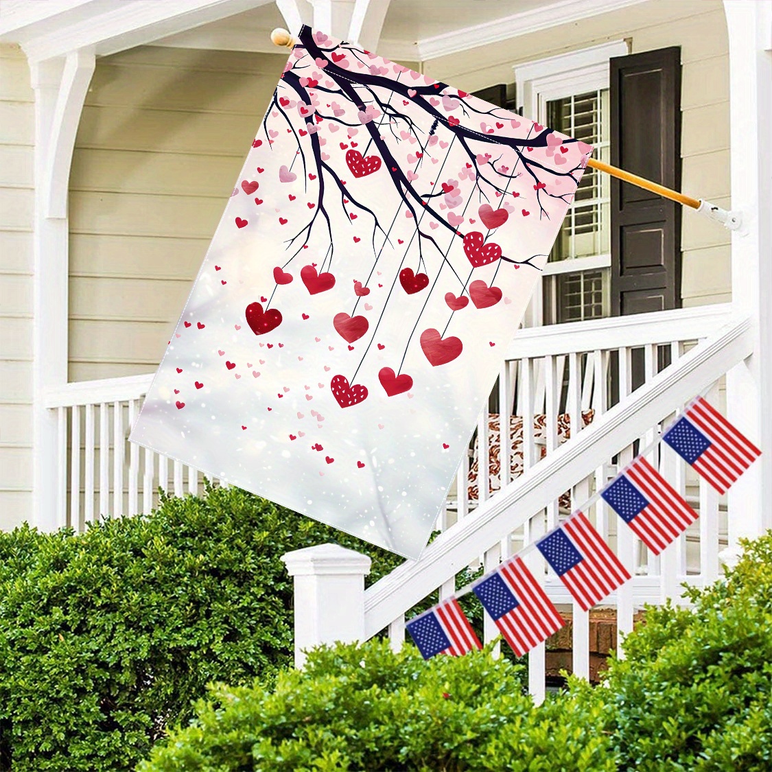 

1pc Double-sided Valentine's Day Garden Flag - 12x18 Inch, Polyester, Great For Outdoor Lawn And Patio Decorations, Garden Decor