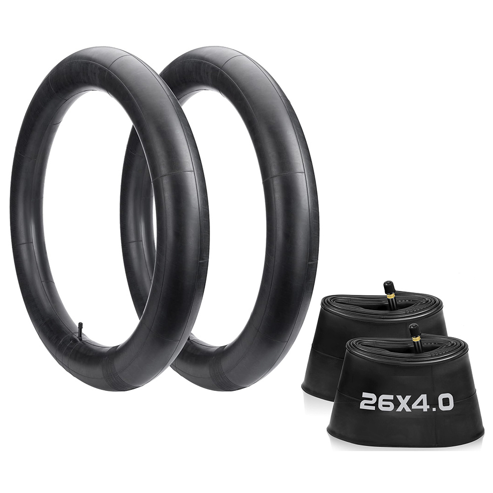 TEMU 2pcs 26x4 Bike Inner High Premium Rubber Fat Tire Tubes With Av35mm Valve For Electric Bike And Bicycle