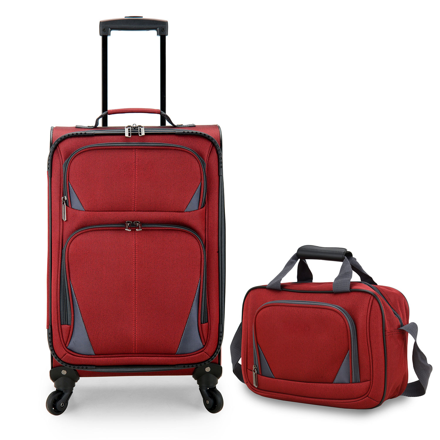 polyester carry suitcase w/ tote soft - Temu