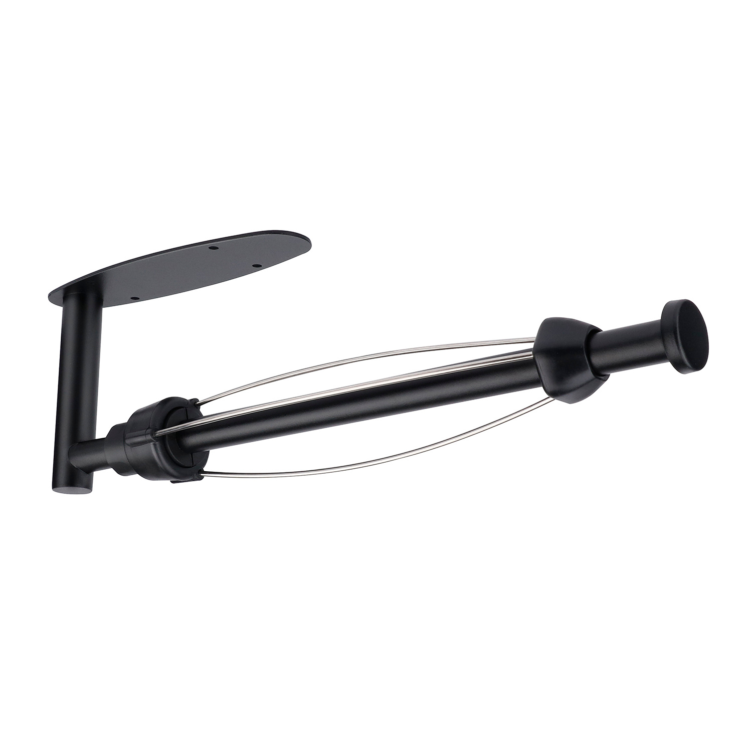 TEMU Paper Towel Holder - 1 Hand Operable Wall Mount Paper Towel Holder Under Cabinet With Effect For Kitchen Bathroom (black)