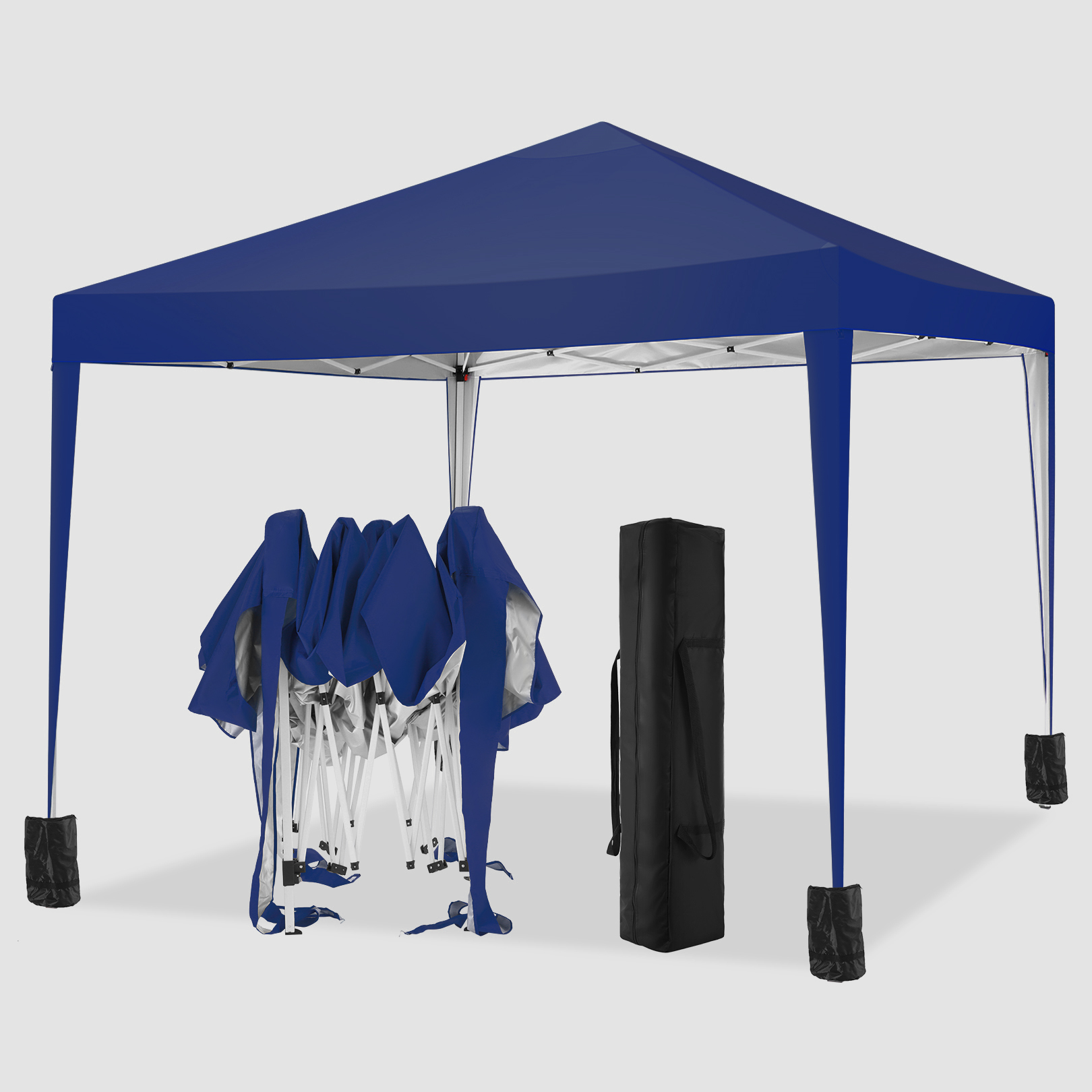 

Hoteel 10x10 Pop-up Canopy Tent, Outdoor Party Tent, Waterproof And Uv Resistant, Stable Structure, Easy To Carry, Height Adjustable