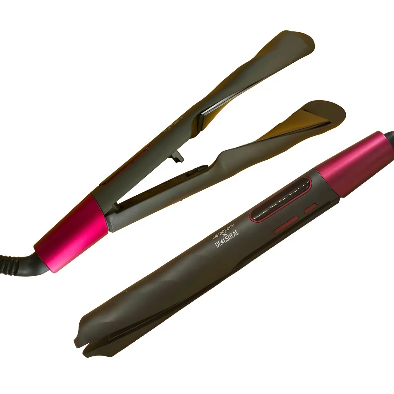 

2 In 1 Straightener And Curler Twist Straightening Curling Iron Combo For Wave Straighten Women Hair