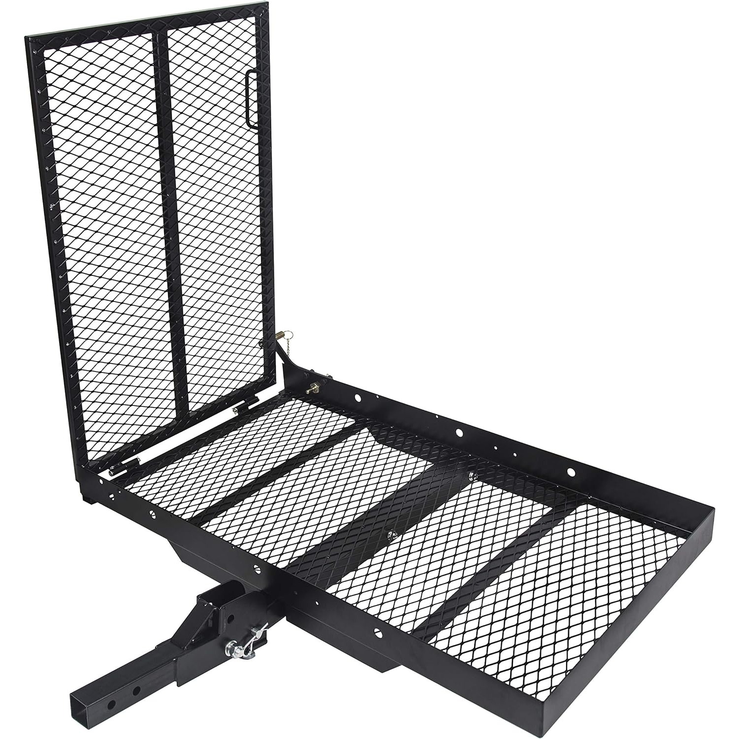 

Hitch Cargo Carrier With Ramp Foldable Hitch Mount Mobility Scooter Ramp 500 Lbs Weight Capacity