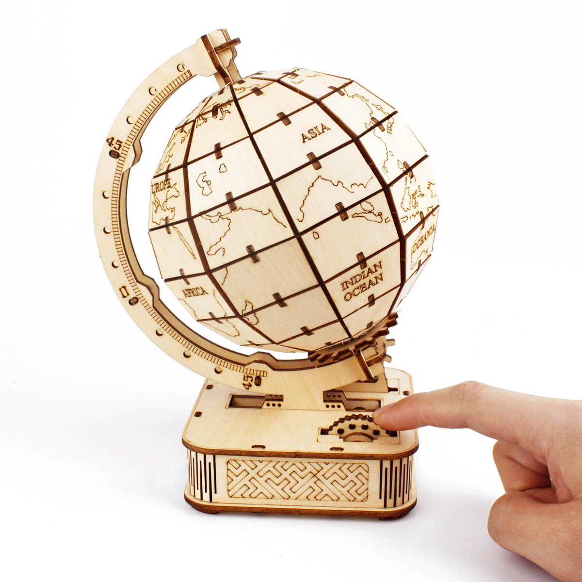 

3d Wooden Puzzle Globe. Model Kits Diy Crafts Handmade Christmas Gifts