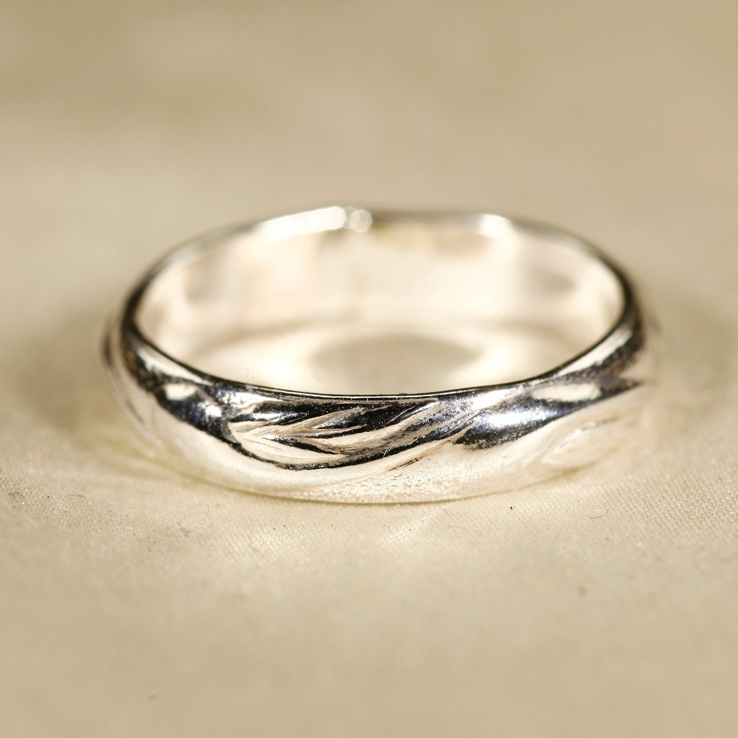 

(2125) 925 Sterling Pattern Thick Ring, Handmade 925 Sterling Silver Ring 4.2mm Width, Handmade In The U.s ( U.s. Standard Sizes)
