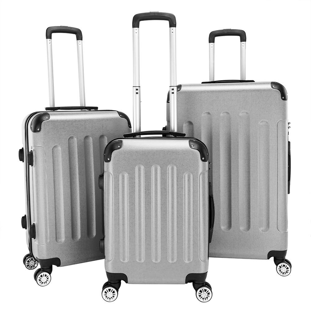 

3-in-1 Portable Abs Trolley Case Luggage 20" / 24" / 28" Purple