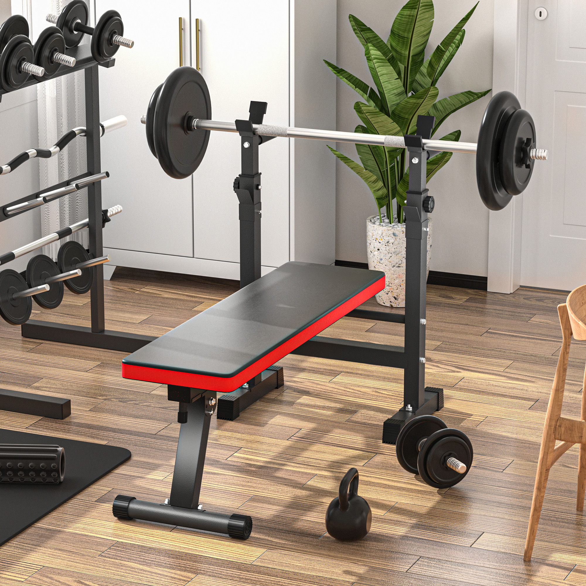 Adjustable Weight Bench Folding Full Body - Temu