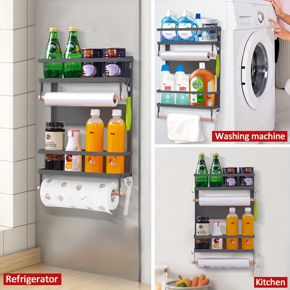 Fridge Organizer Spice Rack Paper Towel Holder 5 Temu