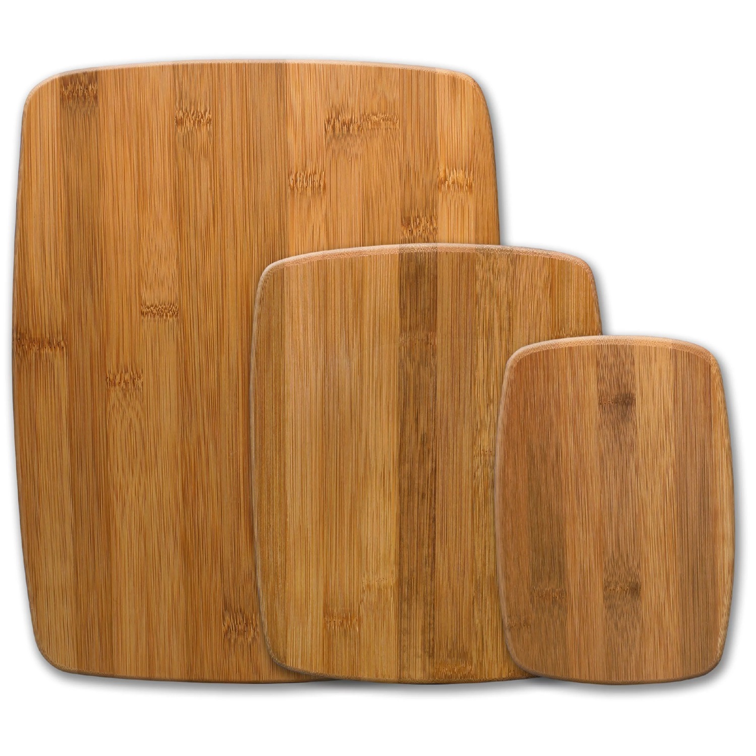 

3-piece Kitchen Cutting Board Set Bamboo Wood