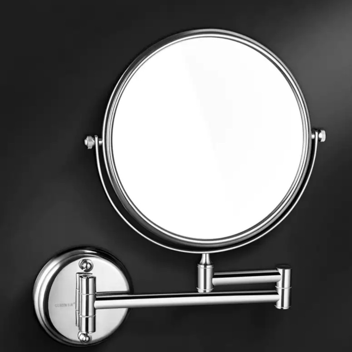 

Bathroom Makeup Mirror Wall-mounted Wall Sticker Hotel Beauty Double-sided Mirror Telescopic Folding Bathroom Magnifying Mirror